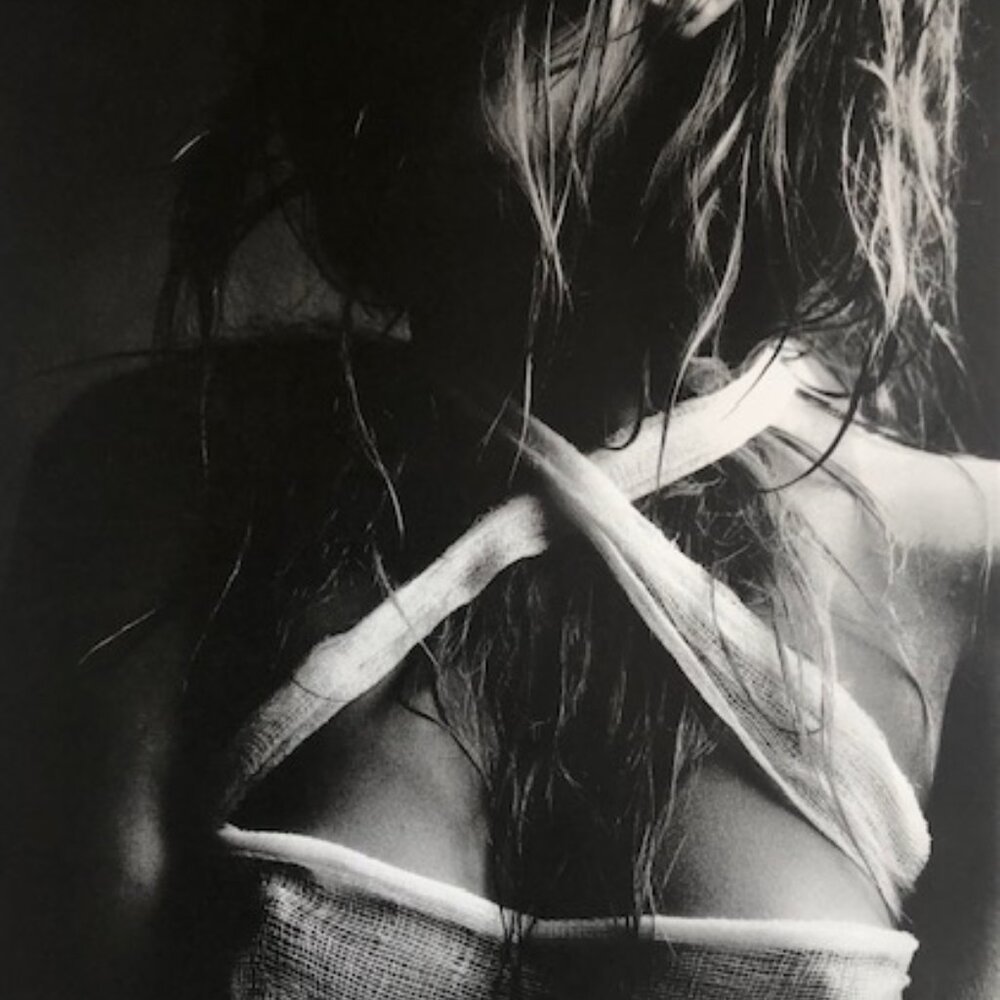 Signed Limited Edition Black & White Figurative Art Print by V. Robert